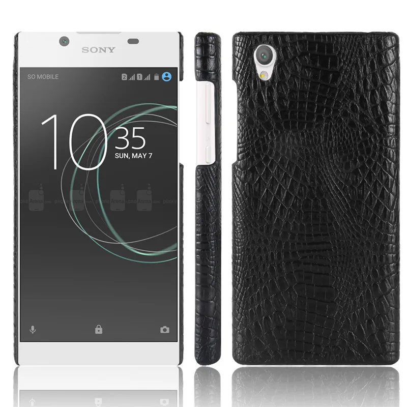 

For Sony L 1 L1 Dual G3312 G3311 Case Crocodile Pattern Hard PC+PU Back Cover Hard Phone Case Cover for Sony Xperia L1 G3313