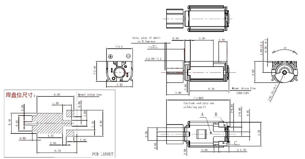 Смарт часы 3610 0408 браслет bluetooth гарнитура мотор для мобильного телефона SMD