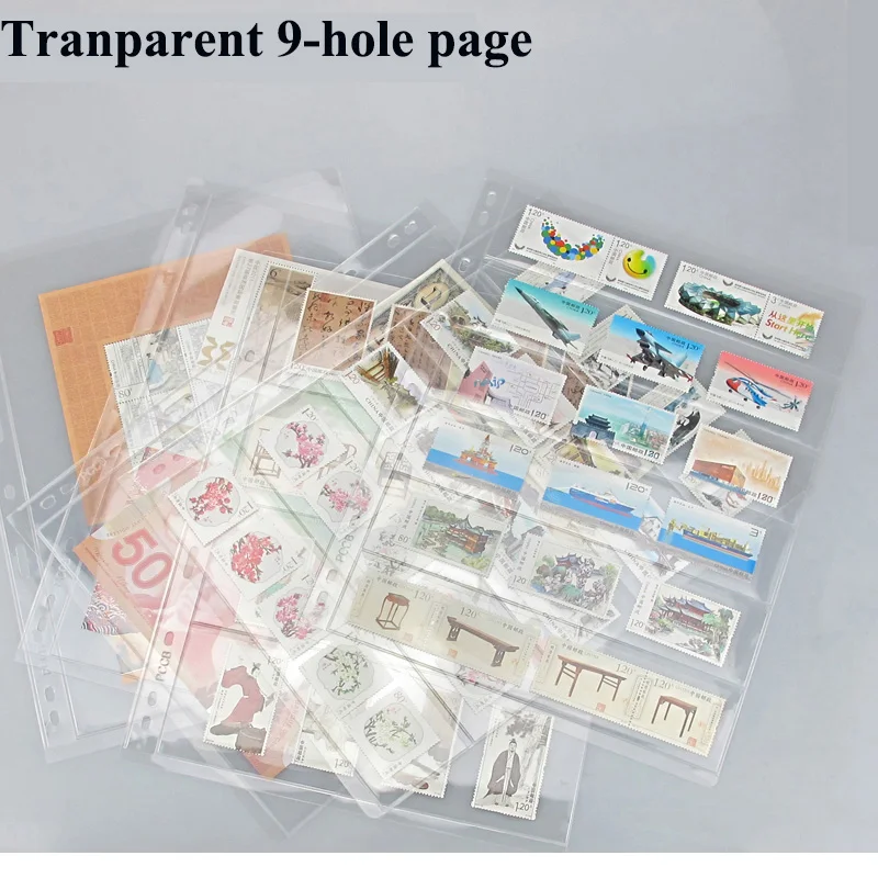 10pcs/Lot Stamp Album Collection Refill Pages 2 3 4 5 7 Lines Grid Acid Free  Stamp Holder Sheets Black Clear Money Banknote Page - AliExpress