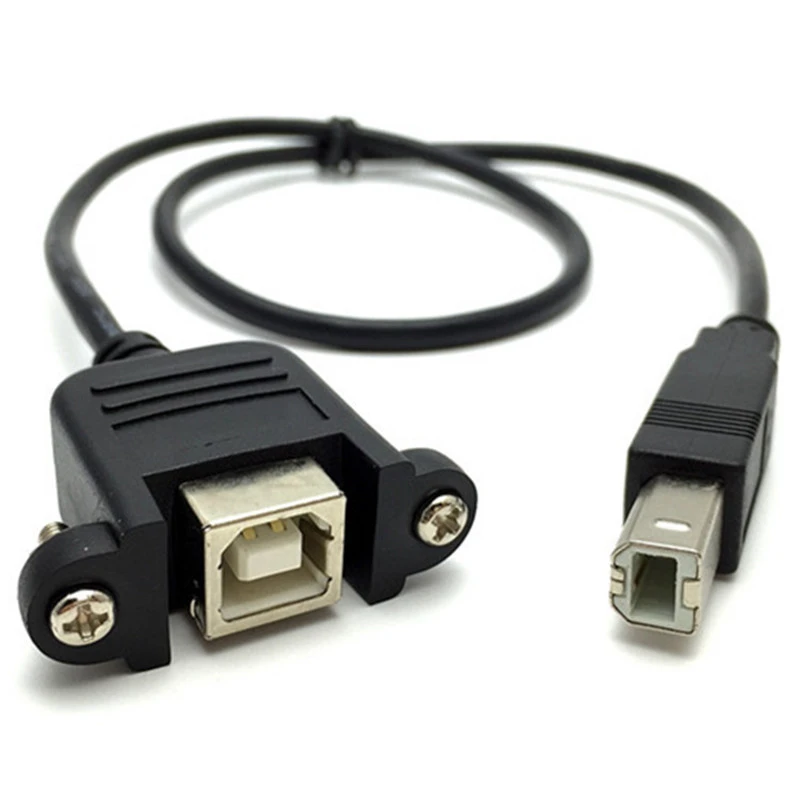 Cables 90 Right Angled 0.5m Mini USB 5Pin Male to USB 2.0 Type B Female Printer Panel Mount Cable Screw 50cm Cable Length: 50cm Cables 90 Right Angled 0.5m Mini USB 5Pin Male to USB 2.0 Type B Female Printer Panel Mount Cable Screw 50cm Cable Length: 50cm