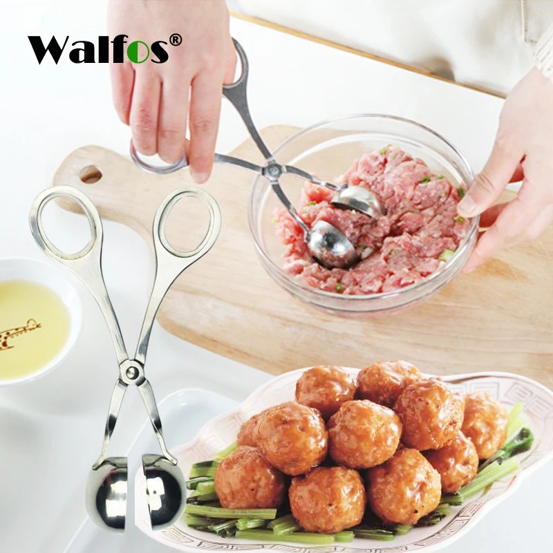 

WALFOS Convenient Meatball Maker Stainless Steel Stuffed Meatball Clip DIY Fish Meat Rice Ball Maker