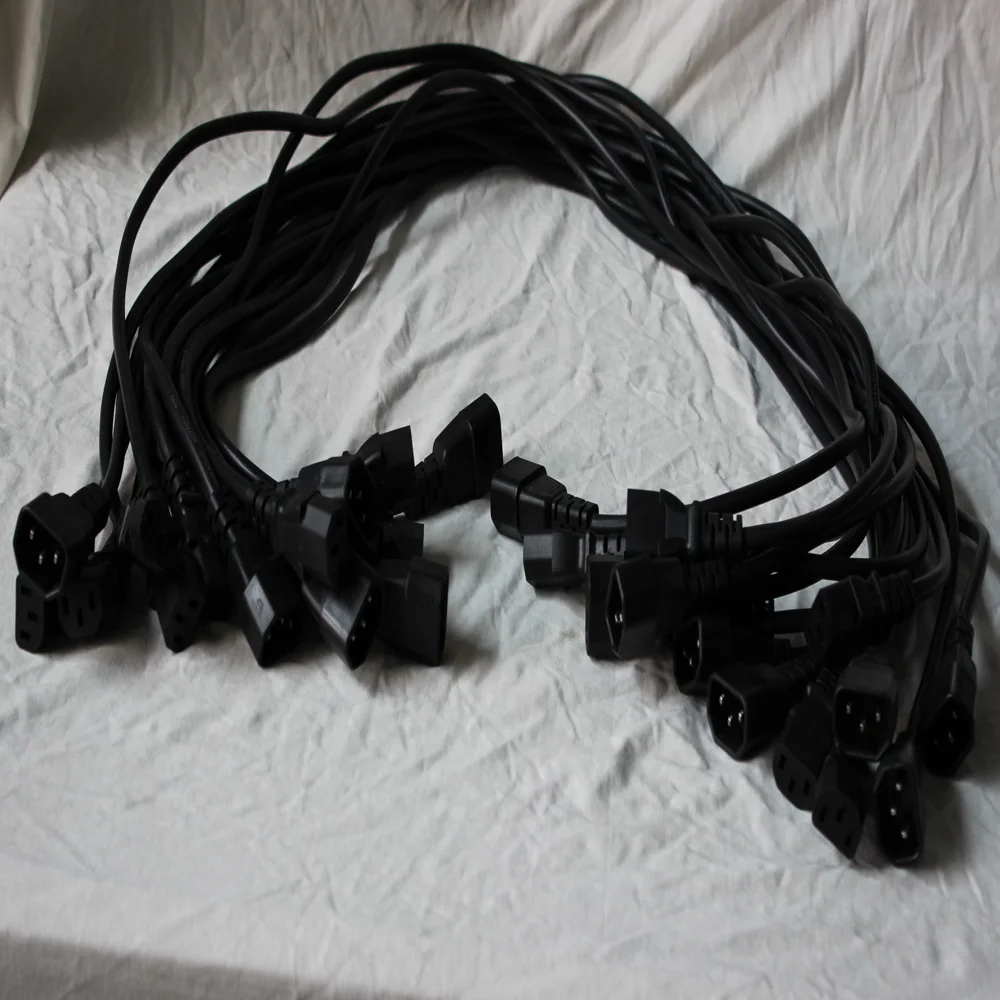 2018 high quality IEC power cord cables for linking the lights together