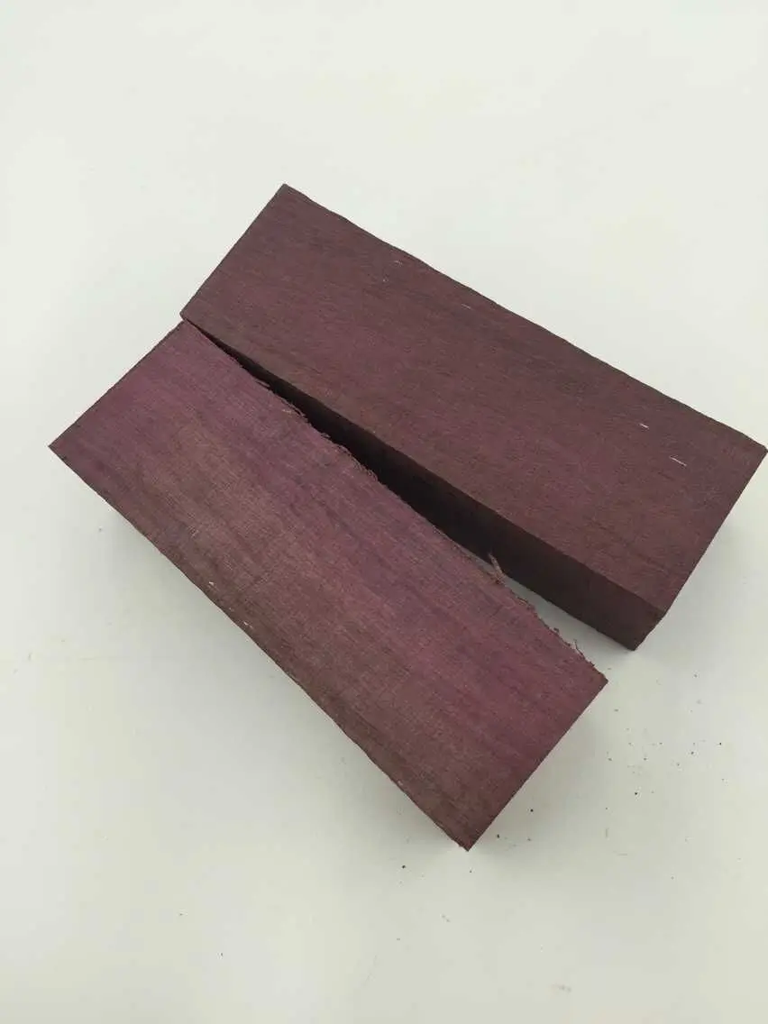 Фиолетовое Сердце Деревянный НОЖ ВЕСЫ 120x40x30 мм поворотные заготовки, деревянные ручки части ножа