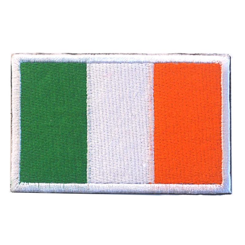 Embroidery Patch Ireland National Flag Military Tactical Armband Fabric Sticker Sewing Applique For Clothing Cap Bag | Дом и сад