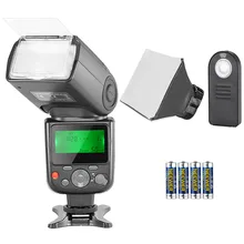 Neewer NW-670 ttl Speedlite Flash Kit для Canon с ИК беспроводным пультом дистанционного управления, AA батарея, диффузор для Canon 7D Mark II, 5D Mark