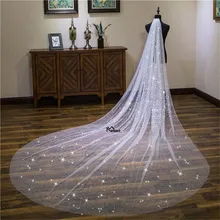 Горячая Мода 3 метра бежевый золотой невесты вуали с гребешком 1 слой Свадебные вуали свадебные аксессуары; Фата