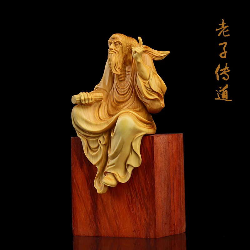 Миниатюрные фигурки Laozi деревянная статуя Lobular настенные декоративные украшения