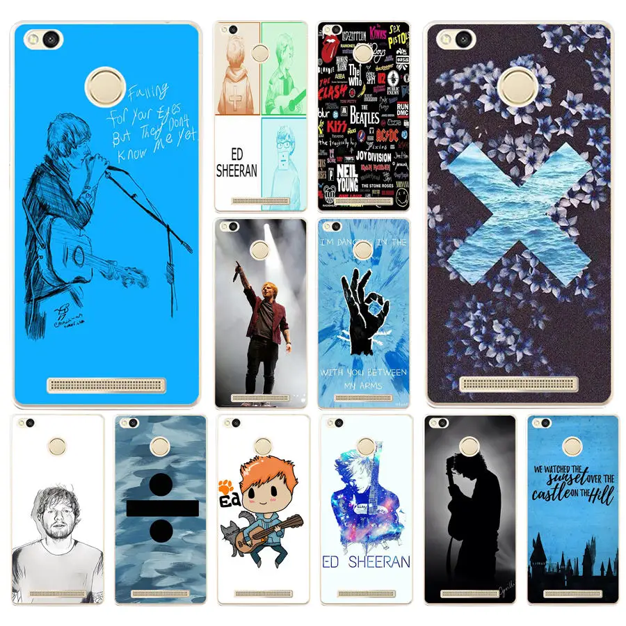 

105AD Ed sheeran Fashion Cover Case for Xiaomi Redmi 3S 3Pro 4a 5 plus Note 4 4x 5a 4pro Mi5 mi a1