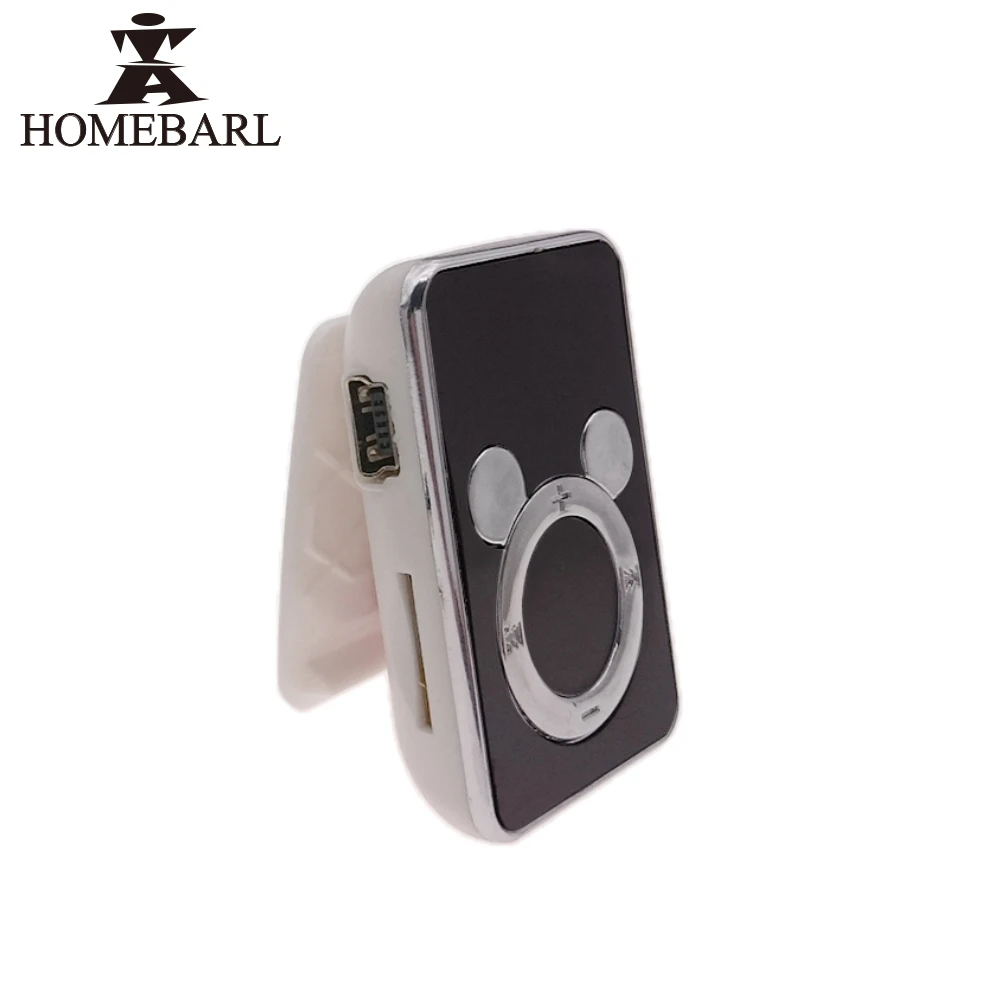 HOMEBARL металлический зажим MP3 классический/пластиковый зажим милый mp3-плеер. С слотом для карт Micro SD TF, новинка,, спортивные музыкальные плееры