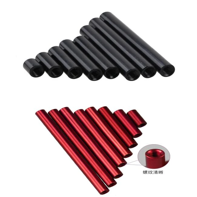 

10pcs Thread M3 Aluminum Column post M3*4/5/6/8/10/12/15/20/23/25/30/35/37/40/45/50mm aluminum round standoff spacer OD=5mm