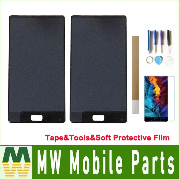 

With Frame For Elephone S8 LCD Display Screen + Touch Screen Assembly Black Blue Color with Tape&Tools&Soft Protective Film