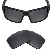 Mryok + P OLARIZEDต่อต้านน้ำทะเลเลนส์แทนOakley Eyepatch 2แว่นกันแดดชิงทรัพย์สีดำ
