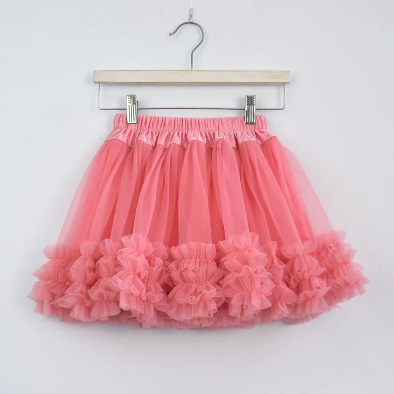 Юбки для девочек, детская плиссированная юбка-пачка для девочек, многослойная юбка из гренадина ра-Ра, Красивое бальное платье принцессы с