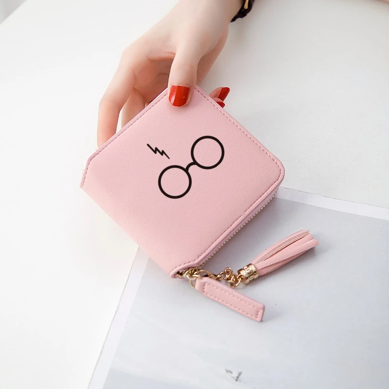 Frdun Tommy Harri Pottre Cartoon Cool Accessories Women Wallets Short Zipper Card Girl Wallet and Purses Mini Bags Stylish Cases