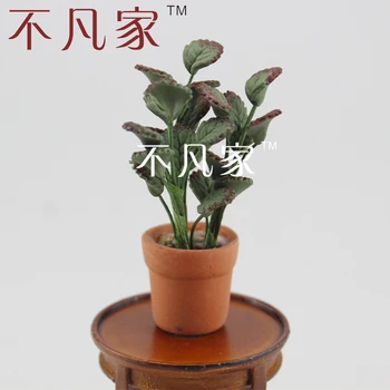 

DOLLHOUSE 1/12 scale miniature flower&miniature green plant for dollhouse