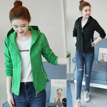 Короткая куртка для девочек; сезон осень-зима; Новинка года; Женская ветровка; Корейская рубашка с длинными рукавами; повседневные женские пальто с капюшоном; A1427