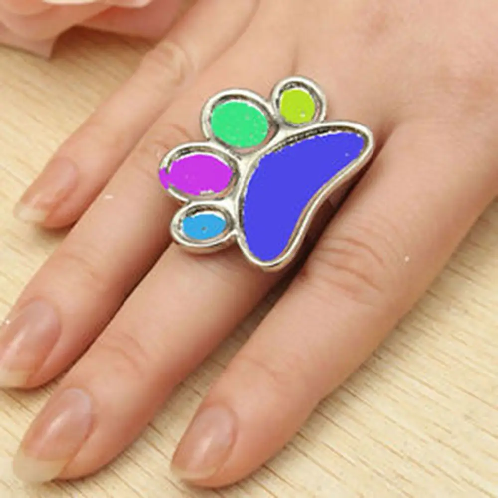 

Cute Mini Nail Art Finger Ring Palette Manicure Mixing Acrylic Paint Thumb Ring