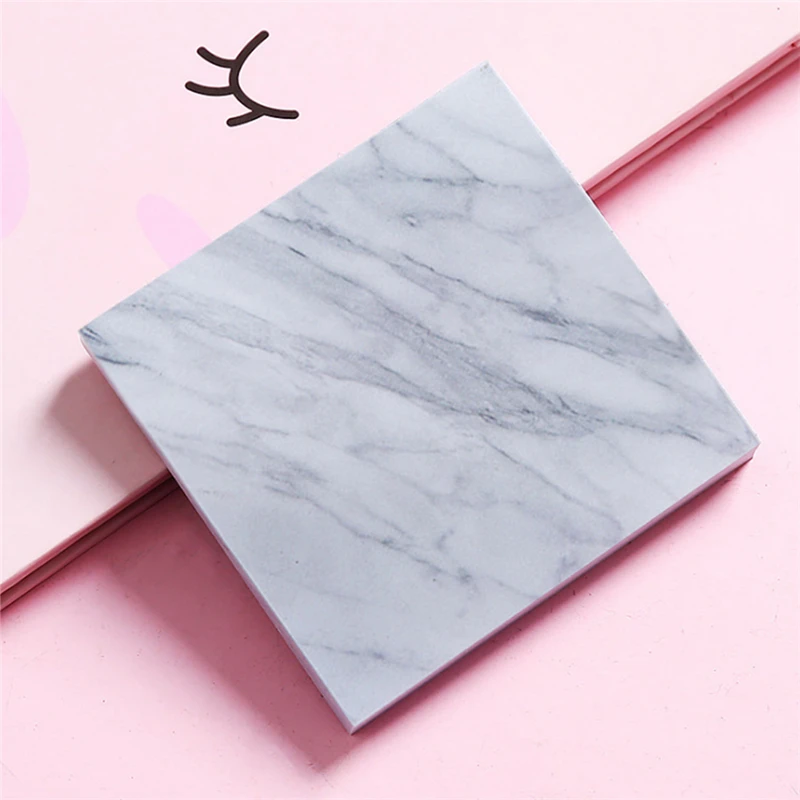 

1PC Creative Marble Color Self Adhesive Memo Pad Stone Style Sticky Notes Bookmark School Supply home Refrigerator sticker