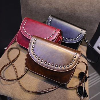 

100pcs/lot vintage mini leather handbags ladies party purse wedding clutches women small crossbody shoulder messenger bags