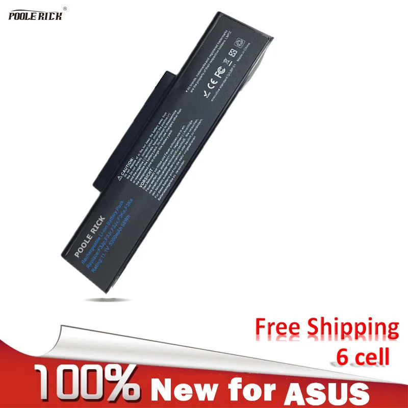 

New Laptop Battery for asus BTY-M66 3UR18650F-2-QC-11 90-NE51B2000 90NITLILD4SU1 1034T-003 BATEL80L6
