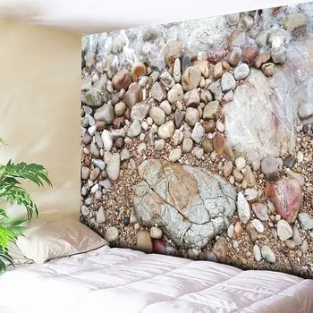 

Cobblestone Decorative Beach Tapestry Wall Hanging Bohemian Wall Tapestries Art Wall Decor Boho Wall Carpet Blanket Table Cloth