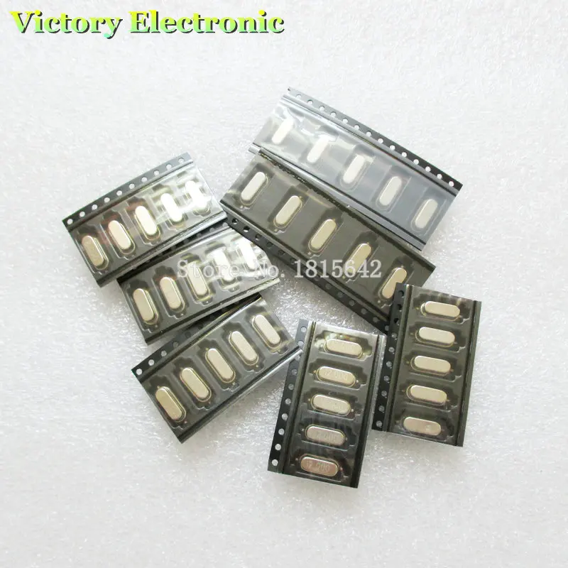 35PCS/Lot SMD Crystals 6Mhz 8Mhz 10Mhz 12Mhz 16Mhz 20Mhz 11.0592Mhz Mhz