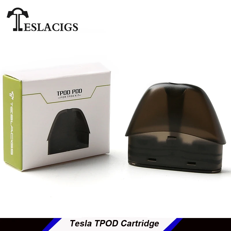 

Original tesla TPOD Cartridge replacement 2ml Capacity 1.5ohm Coil Resistance teslacigs TPOD tank replacement 1 piece