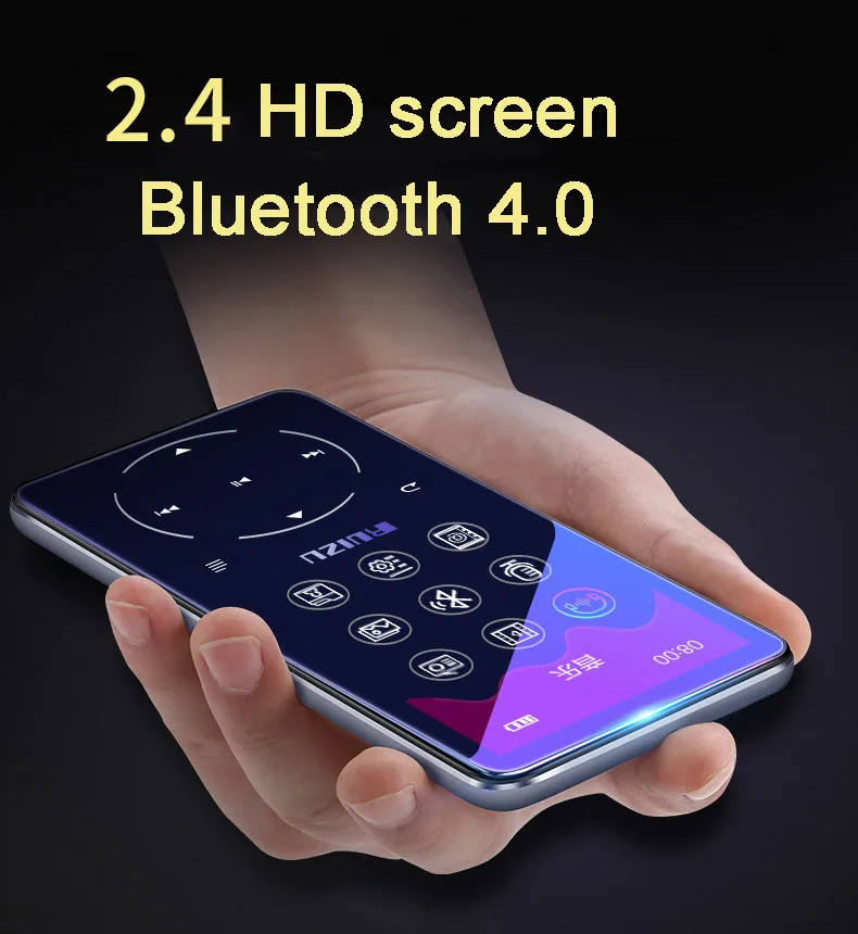 Оригинальный металлический MP3 плеер Ruizu D16 8G с Bluetooth встроенный динамик FM радио