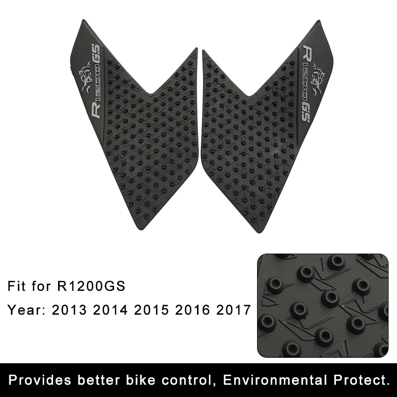 For BMW R1200GS 2013 2014 2015 2016 2017 Motorcycle Anti slip Tank Pad 3M Side Gas Knee Grip Traction Pads Protector Sticker (3)