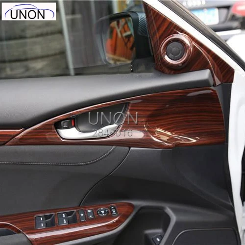 

For Honda Civic 2016 2017 2018 10TH Generation Interiol Door Handle Cover Trim Window Lift Switch Cover Car Accessories 4pcs