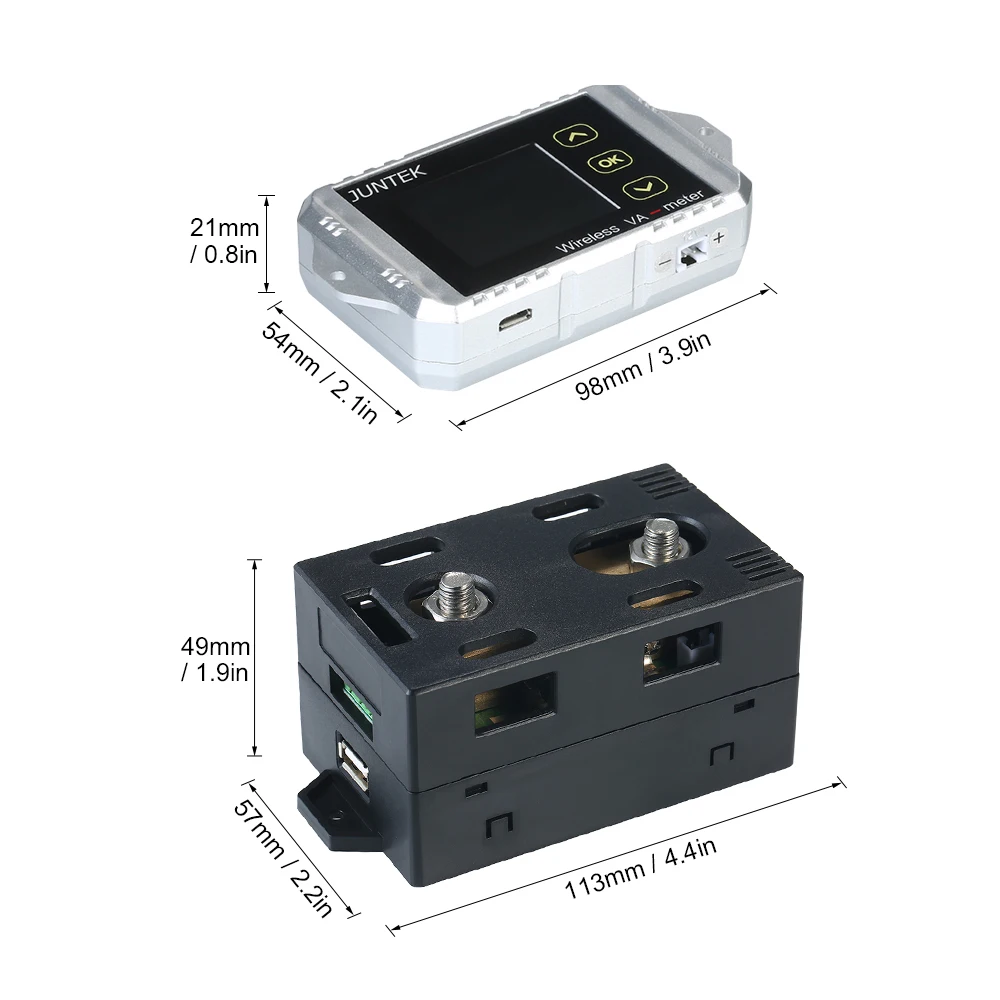 VAT-4300 DC 0,01-400 V 0,1-300A Многофункциональный беспроводной цифровой двунаправленный измеритель напряжения тока Вольтметр ват4300