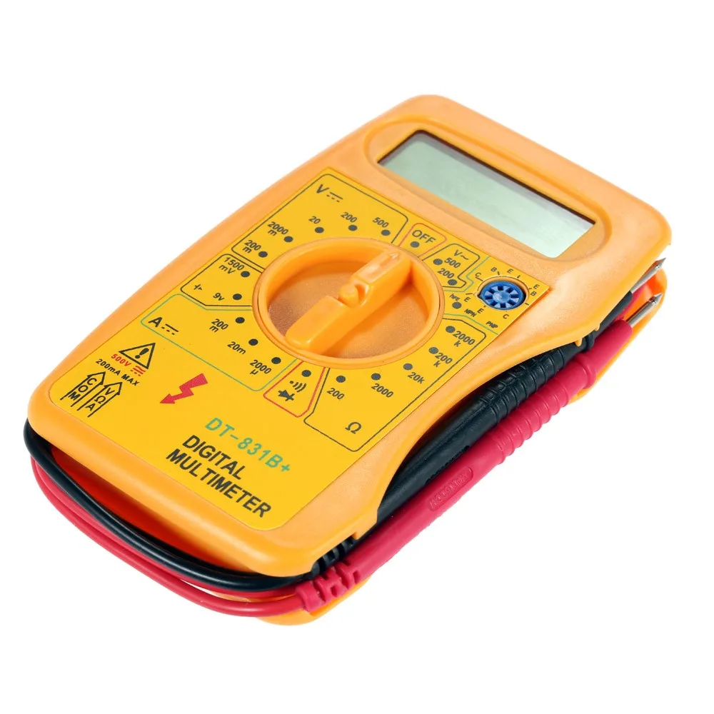 yellow color Digital Multimeter DMM Voltmeter Ammeter Ohmmeter Current