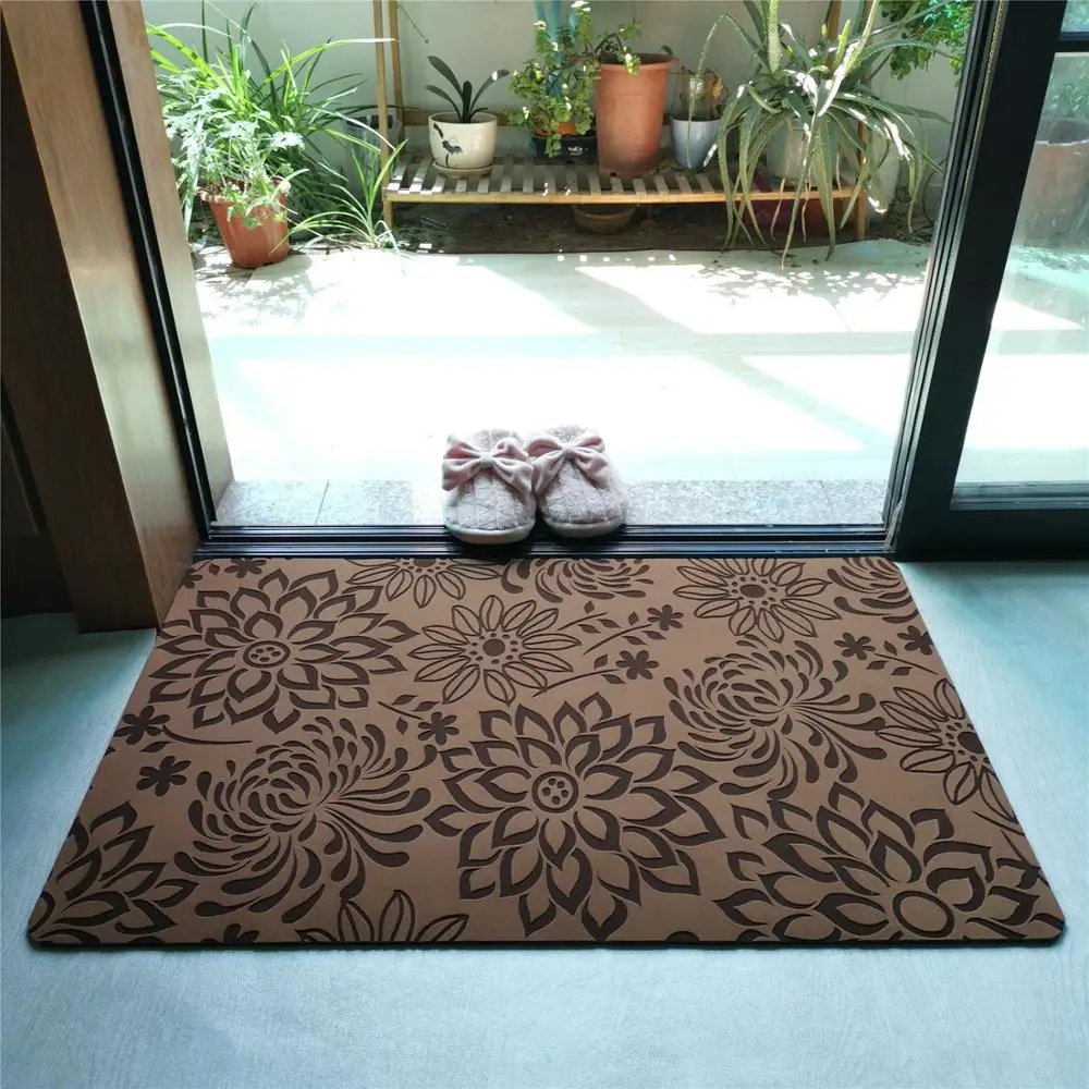 Billig Gummi Tür Matte Innen Saugfähigen Boden Matte Küche Teppiche Fußmatte für Eingang Tür Matte Wohnzimmer Non Slip Bad teppich Matte