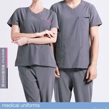 Модные спецодежда медицинская скраб наборы для ухода за кожей одежда больницы врачей медсестер Форма Зубная клиника салон красоты спецод