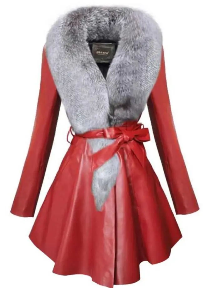 Размера плюс 9XL! Пальто с большим воротником в стиле пэчворк Женское зимнее новое пальто женские куртки с длинным рукавом Куртка из искусственной кожи пальто из искусственного меха