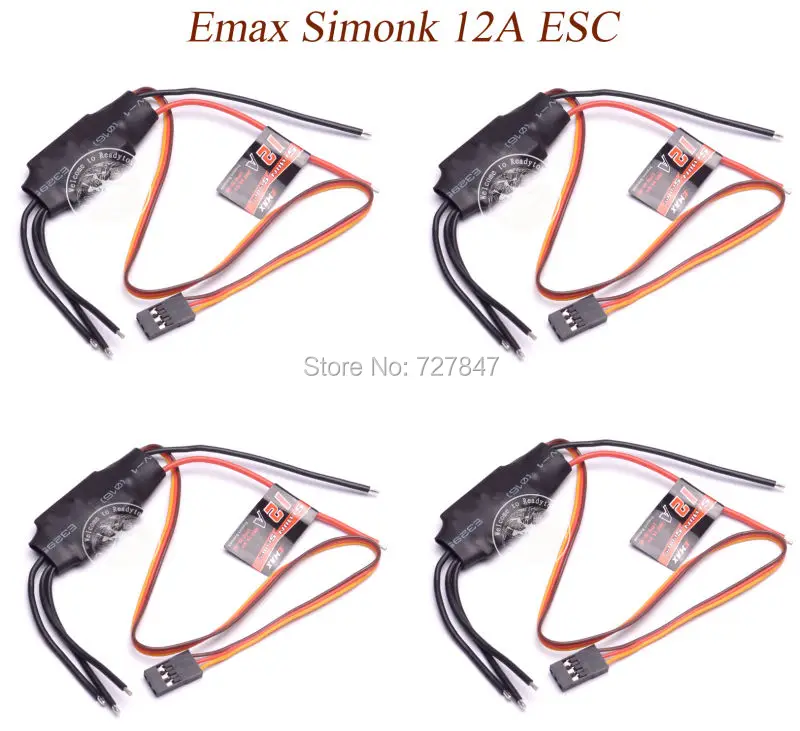 

2 / 4PCS 12A Speed Controller ESC with SimonK Firmware For FPV QAV250 Martian Quadcopter