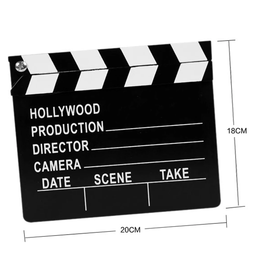 20 x 18cm Hollywood Directors Party Decoration Clapper Board Film Movie Prop, 1 Piece