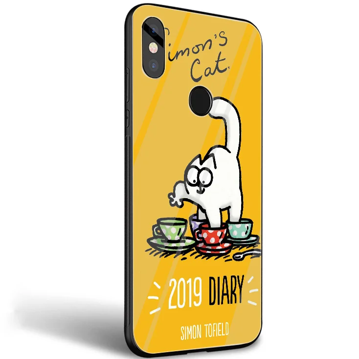 Desxz стеклянный ТПУ милый чехол для xiaomi 8 Lite A1 A2 9 redmi note 5 6 7 Pro 6A 4X 5X 6X Pocophone