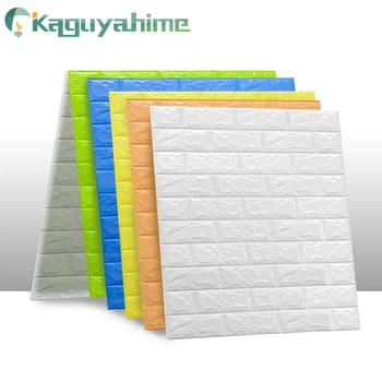 

Kaguyahime 3D Wallpaper Brick DIY Waterproof Environment Marble Self-Adhesive Wallpaper For Bedroom Kitchen 3D Wall Stickers