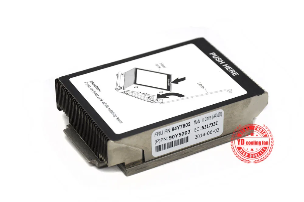 IBM X3550 M4 CPU Heatsink 90Y5203 94Y7602 IBM X3550 M4 CPU Heatsink 90Y5203 94Y7602