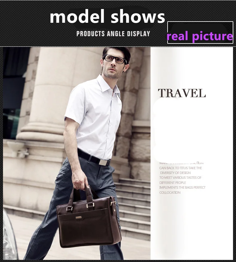 Новый роскошный 100% коровья натуральная кожа деловой мужской портфель сумка брендовая мужская натуральная кожа сумка