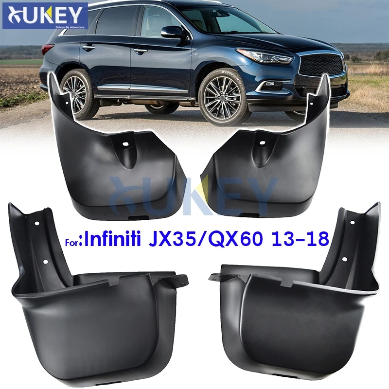 4 шт. Брызговики для Infiniti JX35 QX60 2013 2018 крыло передние и задние 2014 2015 2016