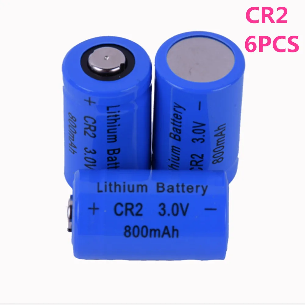 6pcs/lot SHSEJA Battery CR2 3V 800mah lithium battery for GPS security
