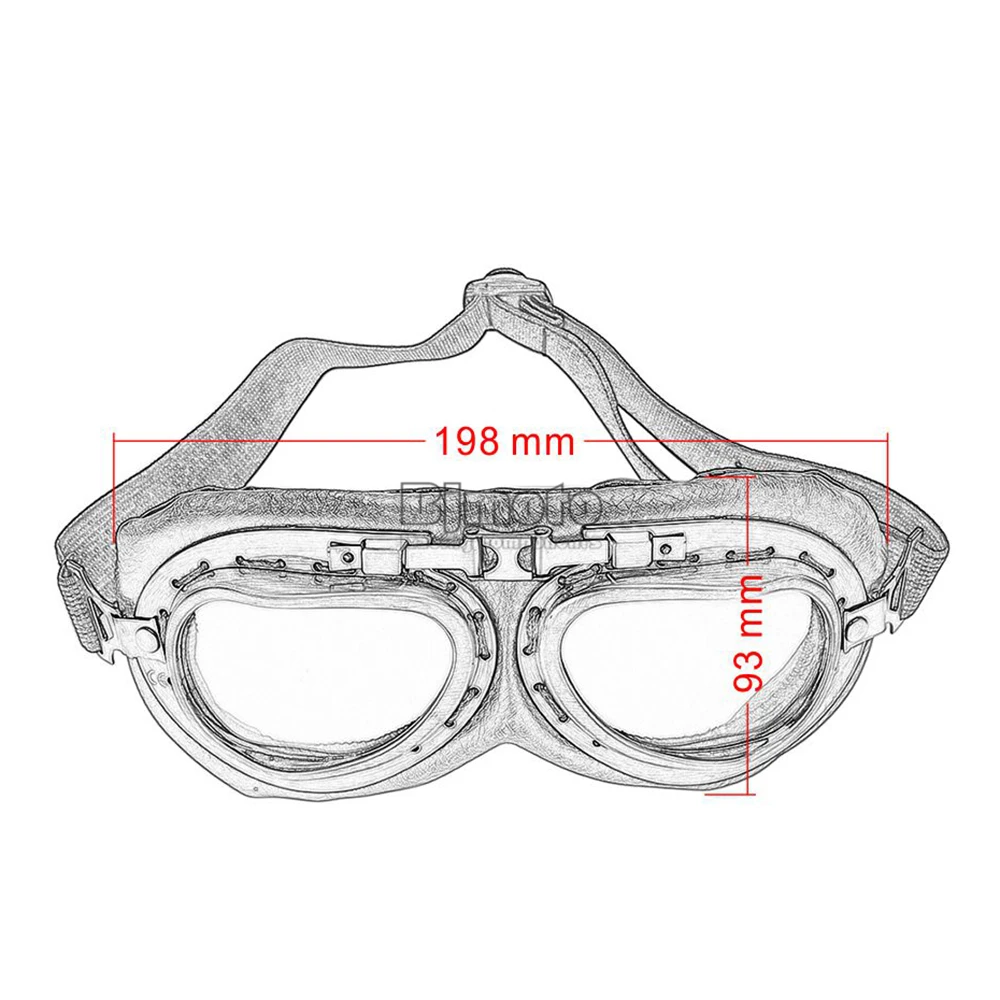 BJMOTO мотоциклетные очки Oculos Ретро мотоциклетные очки для шлема с открытым лицом Половина очки для мотокросса винтажные Мото очки