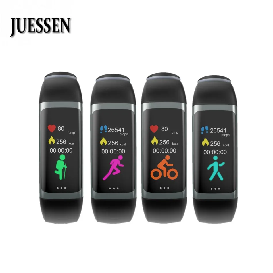 

JUESSEN G26 Sports Smart Bracelet Fitness Tracker Heart Rate Monitor Blood Pressure Oxygen Monitor Bracelet for iOS Android