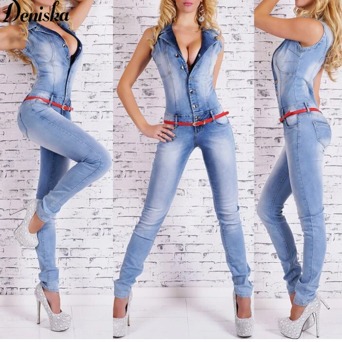 denim shirt jumpsuit