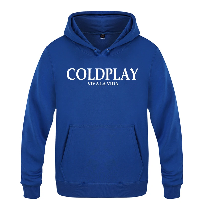 Свитшот Viva la vida - COLD PLAY Coldplay мужской рок 2018 Мужской флисовый пуловер с капюшоном