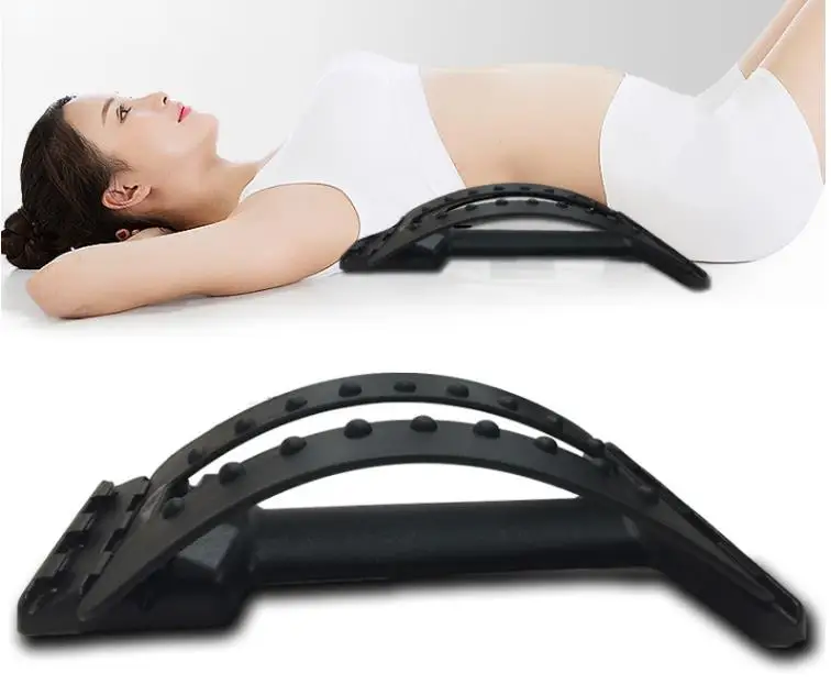  Lumbar spine tractor traction bed home bulging cervical vertebra waist back massager cushion for le