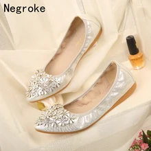 Модные женские туфли на плоской подошве; блестящие Лоферы со стразами; повседневные кожаные женские мокасины ручной работы; zapatos mujer; большие размеры 45