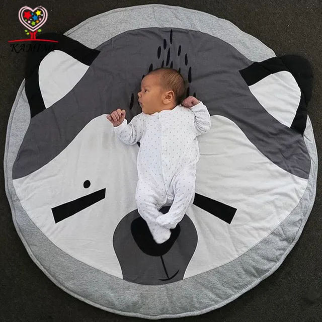 INS 95CM Baby play mat Cotton Kids Play Game Mats playmat Round baby